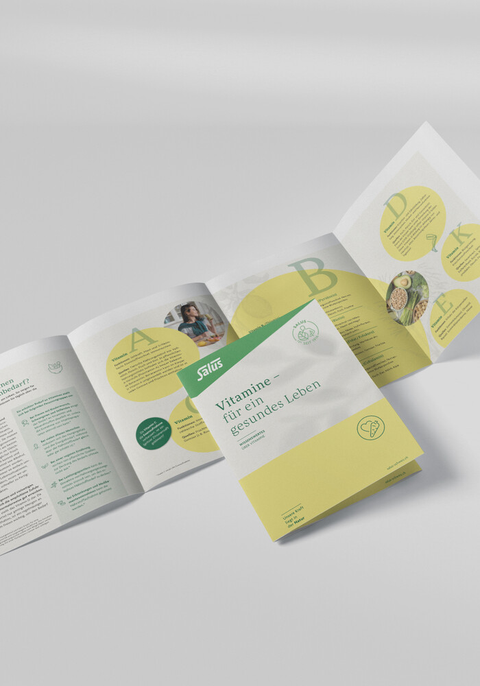 Themenflyer «Vitamine für ein gesundes Leben»
