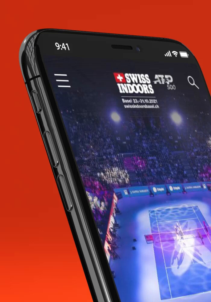 Die Website auf dem Telefon