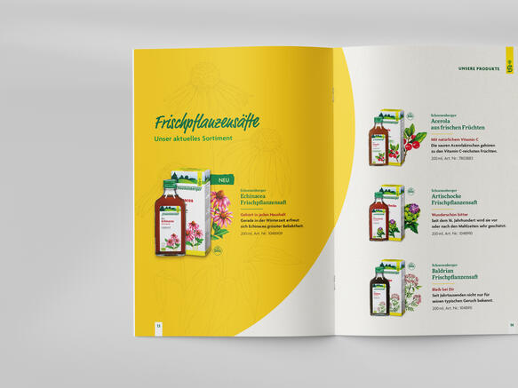 Produktbroschüre Doppelseite