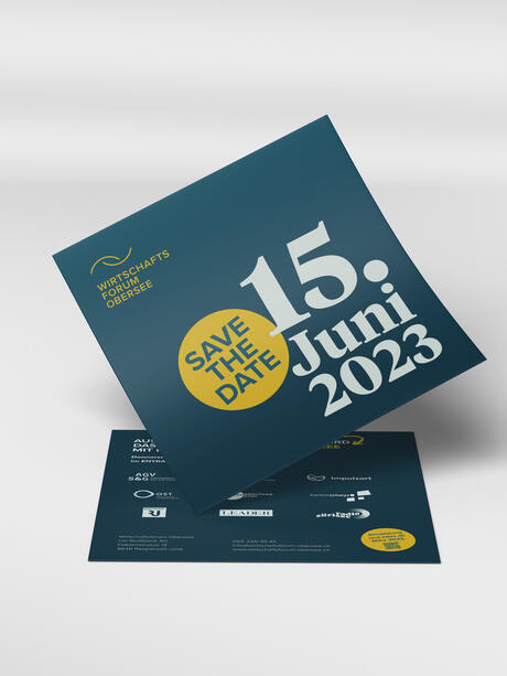 Save the Date Karte Wirtschaftsforum Obersee